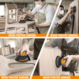 MAXXT Electric 5mm Random Orbital Sander, Palm Sander with Brushless Motor, 5&6Inch Sanding Pads, Central Vacuum, Sanders for Woodworking, Primary MAXXT