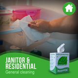 Fresh Towel Ultra Strong Center Pull Shop Towels - (1 Box of 300) Disposable Cleaning Towels - White, 9 x 12 inches - FT500 Fresh Towel, Inc.