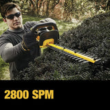 DEWALT 20V* MAX Cordless Hedge Trimmer, 22 Inches, Tool Only (DCHT820B), Battery Powered, Black/Yellow DEWALT