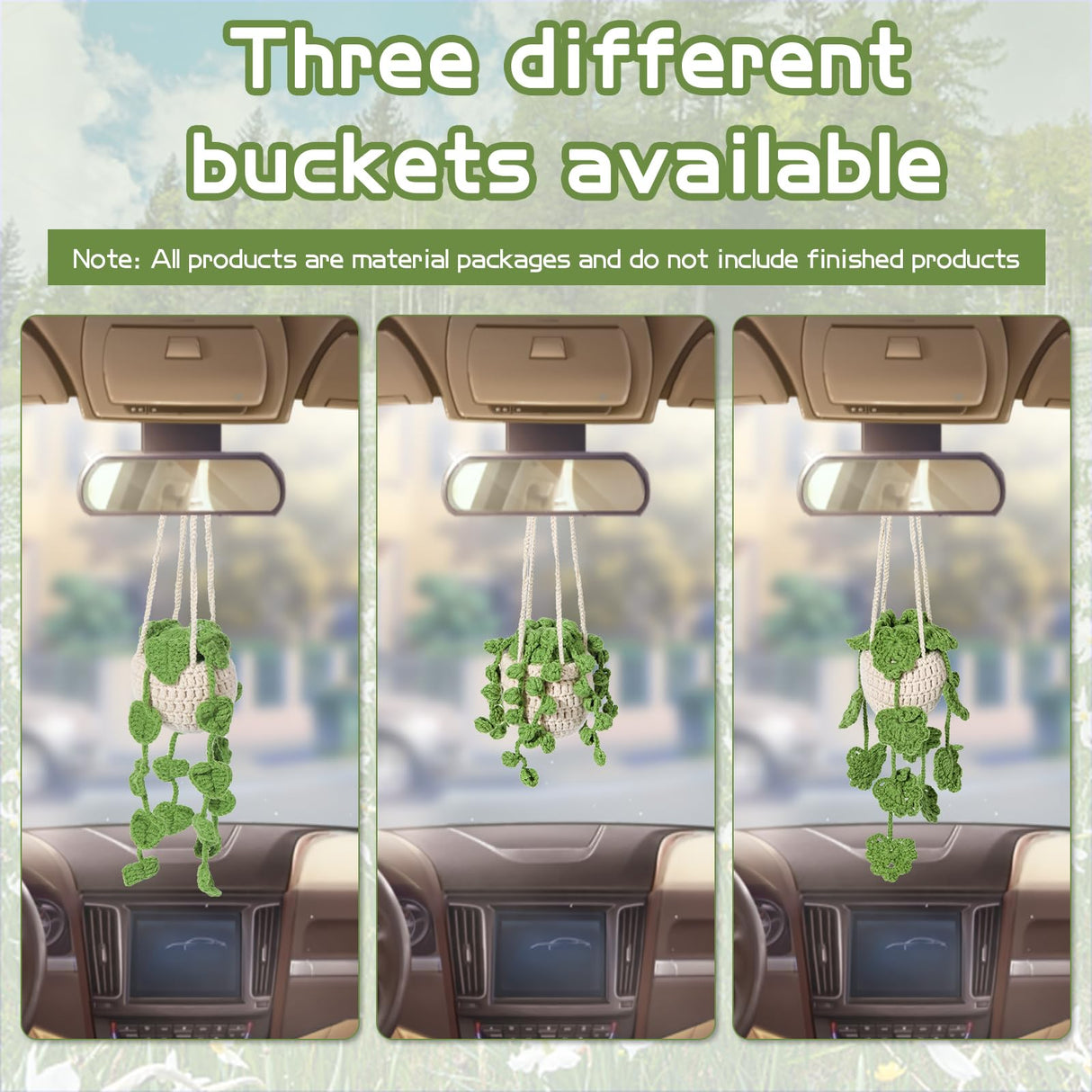 kdafio Crochet Kit for Beginners, 2PC Hanging Potted Plants Crochet Starter Kit with Step-by-Step Instructions and Video Tutorials Complete Crochet kdafio