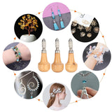 Graver Type Chuck Pin Vise, Professional 3 Set Pin Vise Graver Type Chuck Single End Lock Nozzle Gold Jewelry Production Making Tool For Carving DIY Pissente