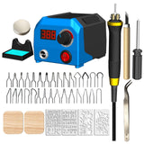 Wood Burning Kit,Wood Burning Tool,Digitally Adjustable Temperature Wood Burner Kit,Professional Wood Burner Tool Kit for Adults Beginners FIRElood