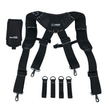 MELOTOUGH Work Belt Suspender Tool Belt Suspenders Bag Suspenders for Men Heavy Duty with Gel Shoulder Pad Detachable Phone Holder for MELOTOUGH