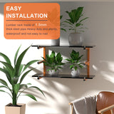 Lumber Rack Wall-Mounted Lumber Storage Rack, Heavy Duty Wood Storage Racks with 6-Level System, 1320 Lb Durable Garage Wood Organizer, Orange Lumber Riciakik