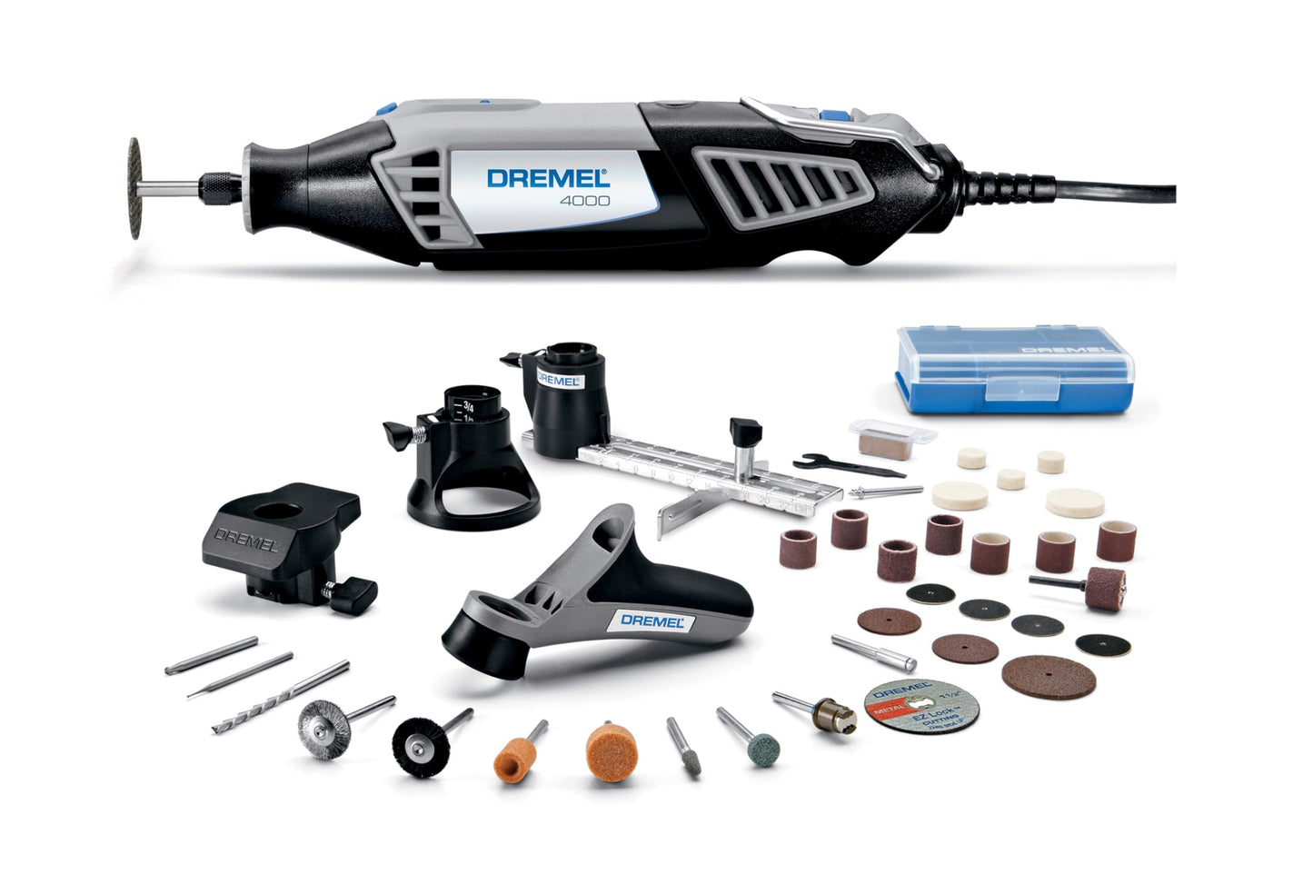 Dremel 4000-4/34 Variable Speed Rotary Tool Kit - Engraver, Polisher, and Sander- Perfect for Cutting, Detail Sanding, Engraving, Wood Carving,