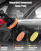AVID POWER Buffer Polisher, 6-inch Dual Action/DA Polisher for Car Detailing, Random Orbital Car Buffer Polisher Waxer Kit with Variable Speed & 3 AVID POWER