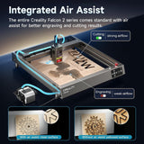 Creality Laser Engraver, 12W Laser Cutter with Air Assist, 120W High Accuracy Laser Engraving Machine, DIY CNC Machine and Laser Engraver for Wood Creality