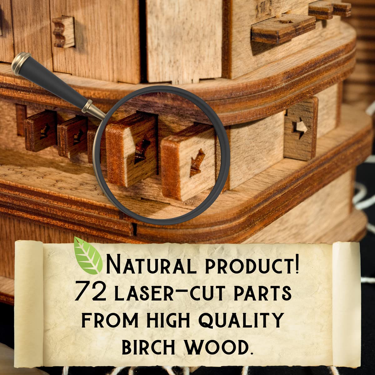 iDventure Cluebox - Davy Jones Locker - Escape Room Game - Puzzle Box - Gift Box - 3D Wooden Puzzle - Wooden Jigsaw - 3D Puzzles for Adults - Brain iDventure