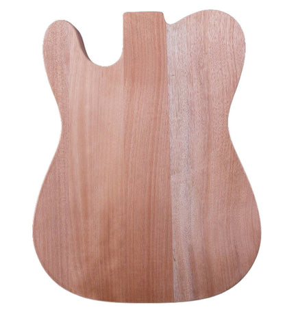 Unfinished Electric Guitar Body Mahogany wood HH pickups For Tele Style DIY replacement - WoodArtSupply