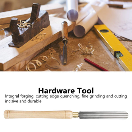 Woodworking Lathe Chisel, 25mm High Speed Steel Lathe Chisel Spindle Roughing Gouge Hand Held Wood Turning Tools for Woodturning Hapivida