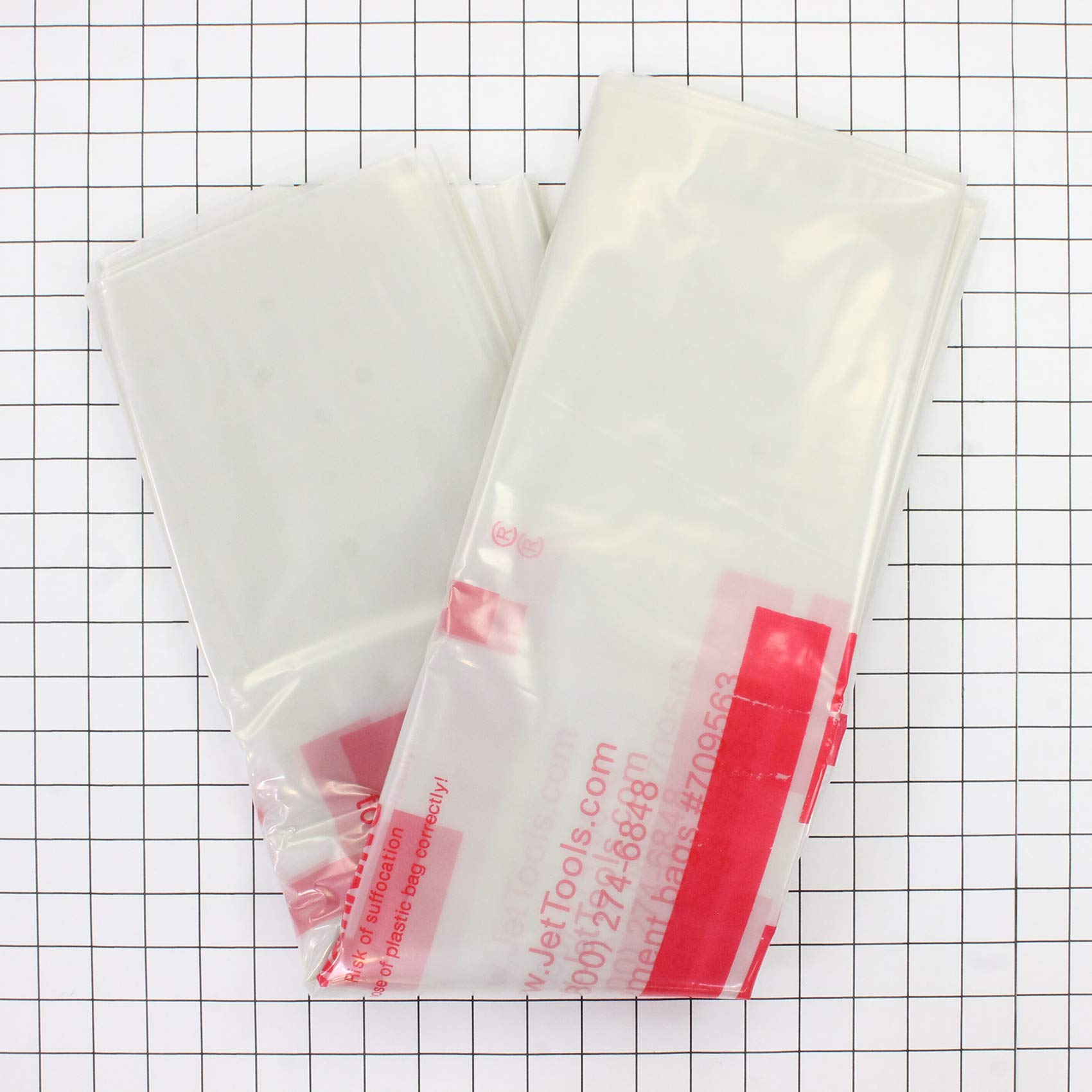 JET 20-Inch Clear Plastic Collection Bags (709563) - WoodArtSupply