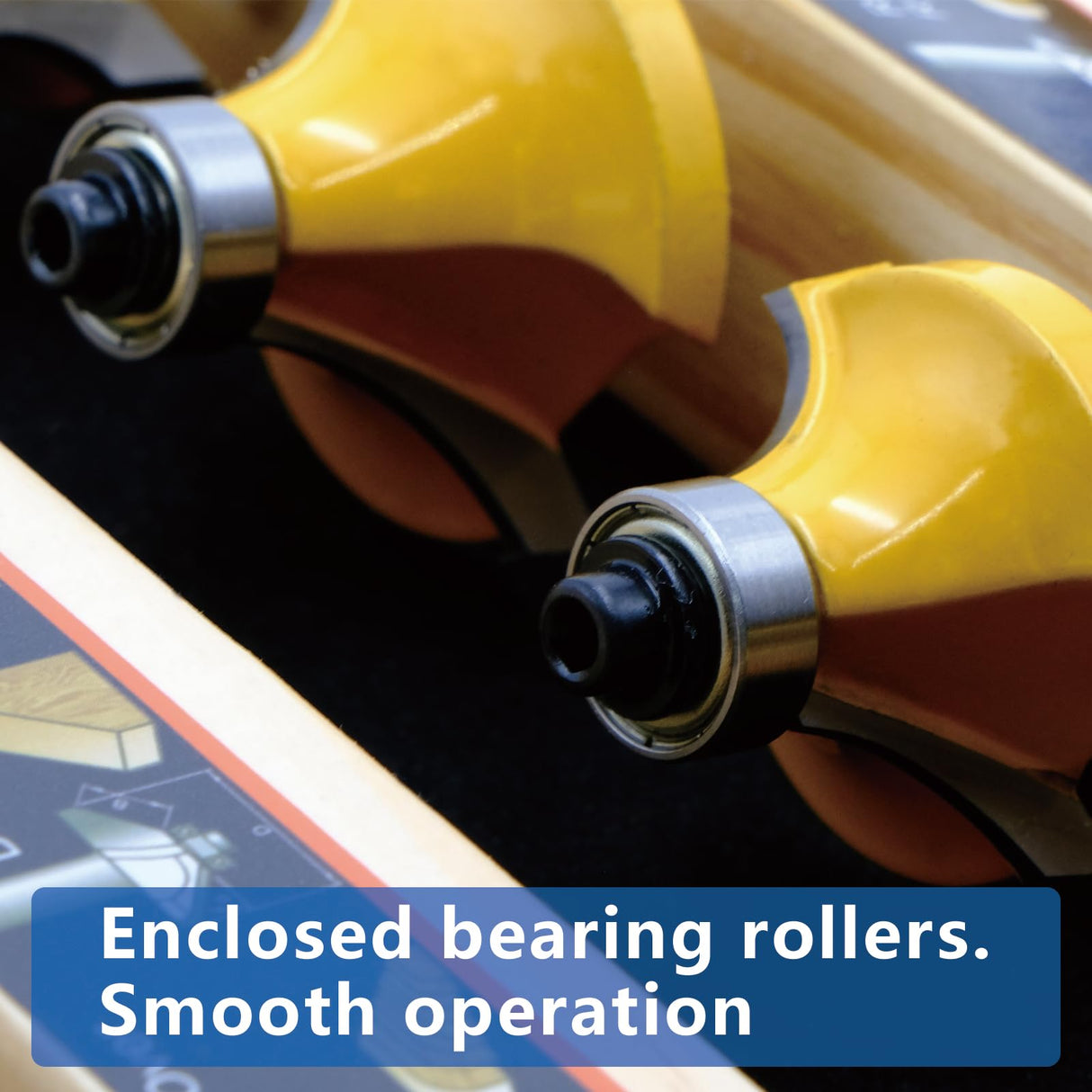 APRW Router Bit Set,24pcs Tungsten Carbide Router Bits 1/4 Shank,Router Bits for Woodworking,for DIY,Beginners and Professional,Available for Solid APRW