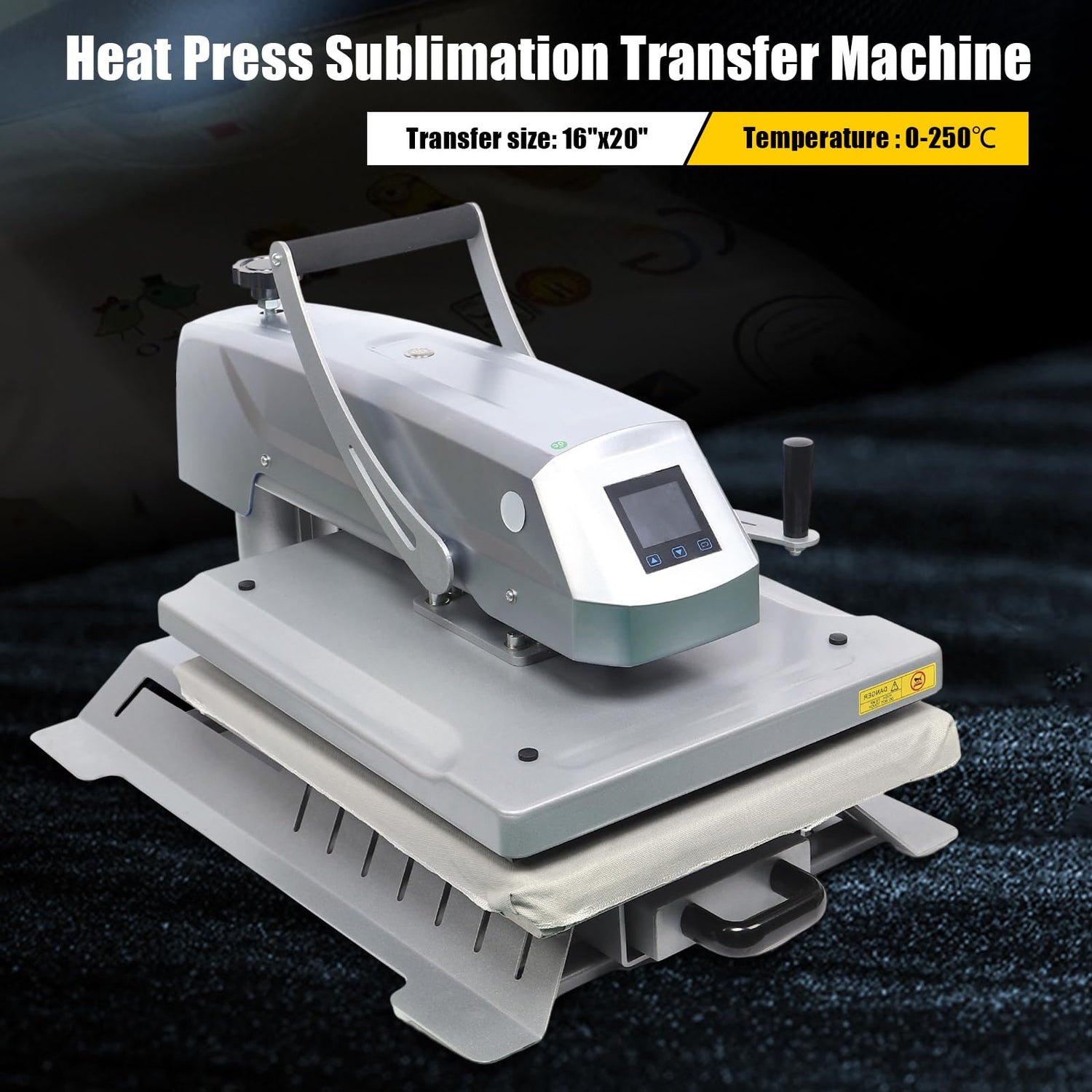 Swing Away Heat Press Machine with Digital Control, 15x15 inch Heat Press Machine for T Shirts Printing Machine Manual Sublimation Transfer Printer Gworobie