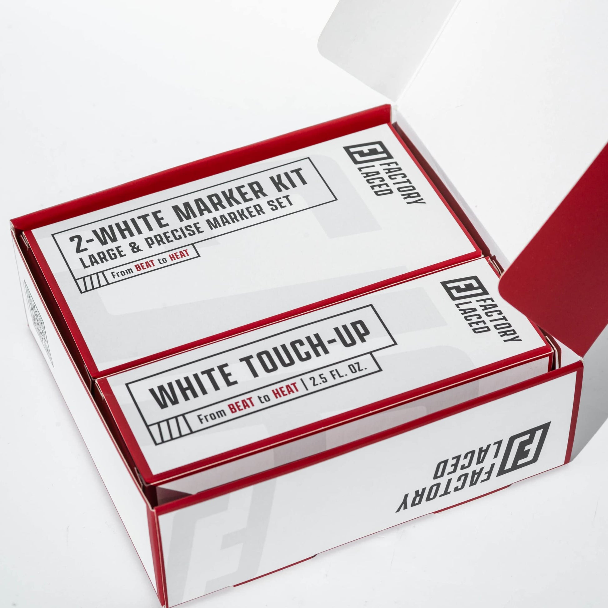 FACTORY LACED Shoe Whitener Bundle - White Shoe Cleaner Includes: White Touch Up, Premium Midsole Marker and Precise White Marker - Safe on Leather, - WoodArtSupply