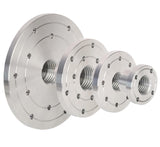 VINWOX 3" Wood Lathe Steel Faceplate, 1”x8TPI Spindle Thread Woodworking Machine Chuck Face Plate VINWOX