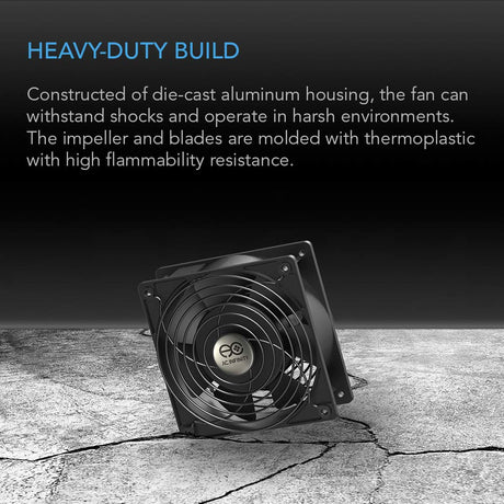 AC Infinity AXIAL 8038, Quiet Muffin Fan, 115V 120V AC 80mm x 38mm Low Speed, for DIY Cooling Ventilation Exhaust Projects AC Infinity