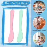 24 Pieces 6 Inch Paint Stir Sticks Mixing Sticks Reusable Mold Mixer Mixing Tool Plastic Stirring Sticks for Mixing Resin Epoxy Liquid Paint Pour Patelai