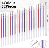 JANYUN 8 Pieces Heat Erasable Pens for Fabric with 52 Refills Fabric Marking Pens Fabric Markers for Quilting Sewing DIY Dressmaking Fabrics Tailors JANYUN