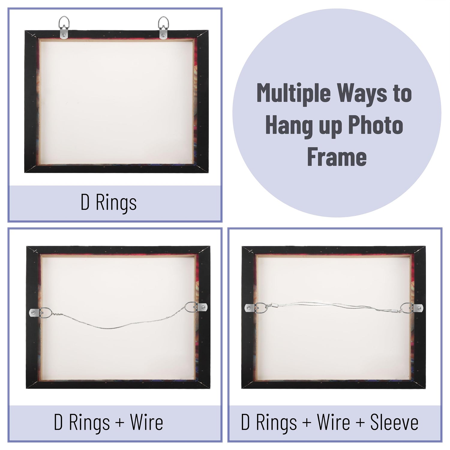 Mr. Pen- Picture Hanging Wire Kit, 100Ft Picture Wire Hanging, D Rings Picture Hanging, Picture Frame Hanging Kit, Picture Frame Wire, Wall Hanging Mr. Pen