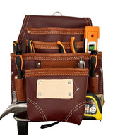 Leather Tool Pouch for Construction - Tool Pouches for Carpenters, Electricians, Drywall & Framing - Work Pouch - Screw & Nail Bags - 100% Grain Supreme Leather