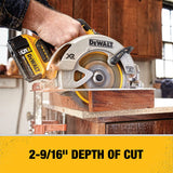 DEWALT 20V MAX 7-1/4-Inch Circular Saw with Brake, Tool Only, Cordless (DCS570B) DEWALT