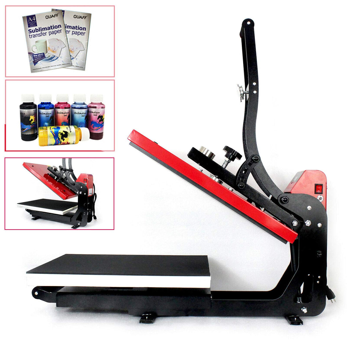 16"x20" US Magnetic semi-Automatic Heat Press Machine - Digital Sublimation - Slide Out Vertical Version Heat Printing Presses Transfer Machine,for YIYIBYUS