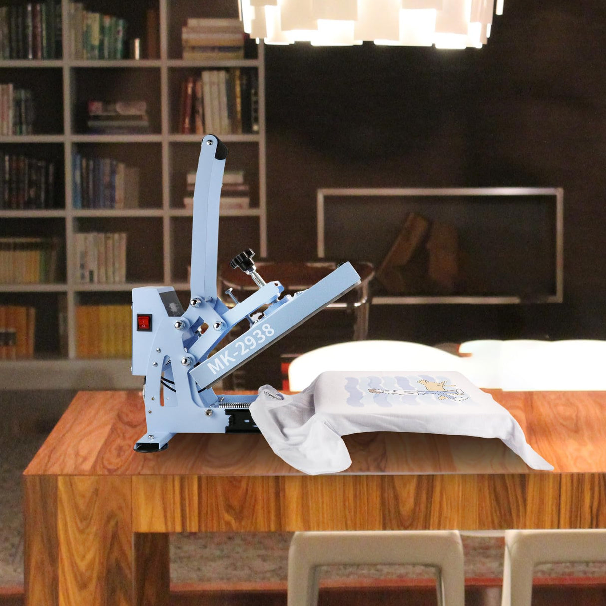 MAIKESUB 15.2x11.6 Inch High Pressure Heat Press Machine Sea Blue for T Shirts Digital Industrial Sublimation Printer for Heat Transfer Vinyl MAIKESUB