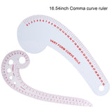 Boao 6 Pieces Sewing Curved Ruler Curved Sewing Rulers Set French Metric Ruler Plastic Sewing Tools Metric Curve Shaped Rulers Making Ruler Kit for Boao
