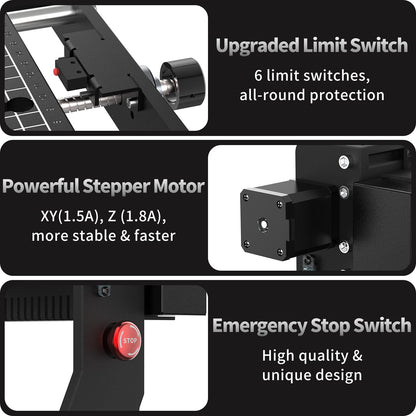 500W CNC Router Machine, MYSWEETY 3020 PLUS CNC Wood Router 3 Axis Desktop CNC Machine for Metal Wood Acrylic MDF with Limit Switches, - WoodArtSupply