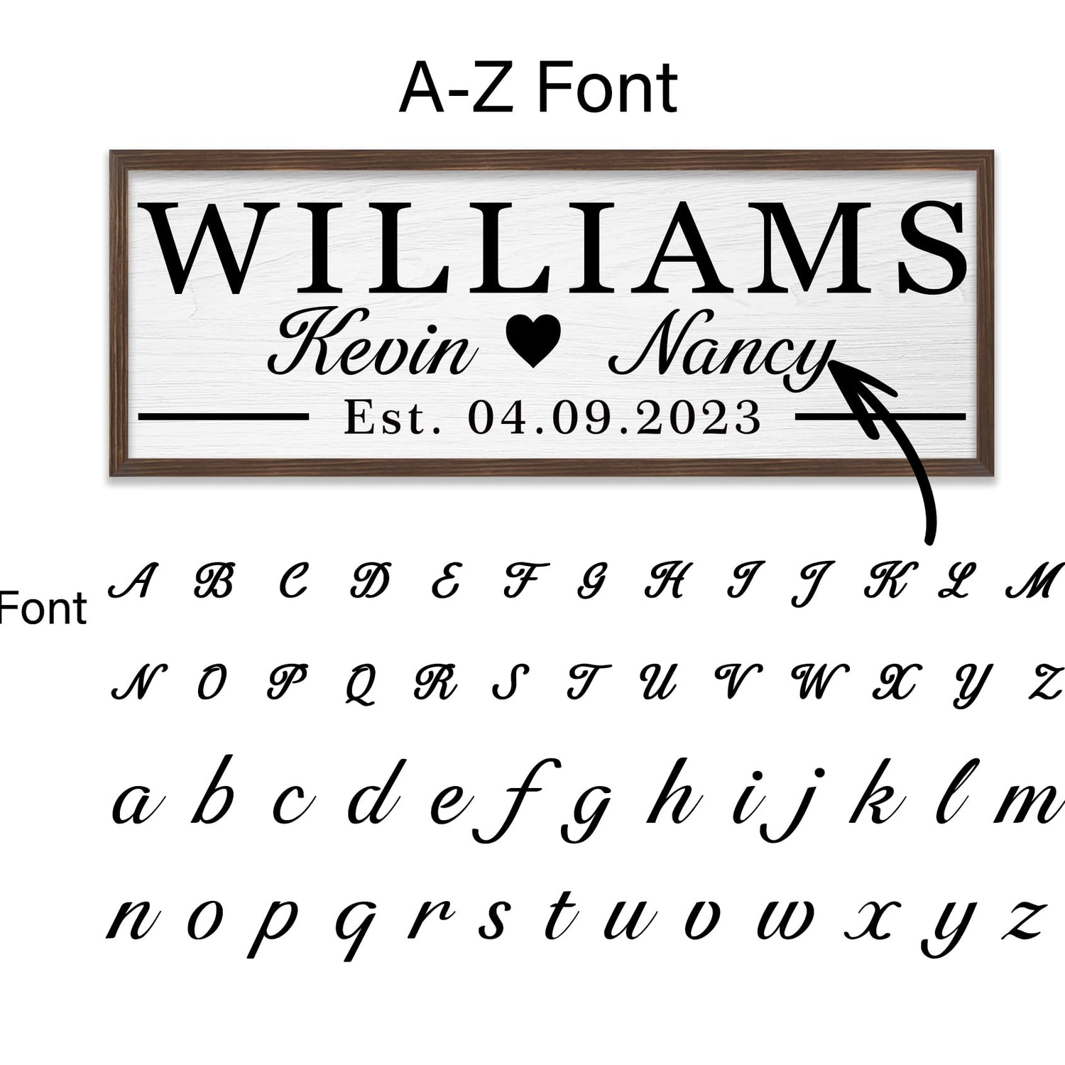 Last Name Signs for Home Personalized Bridal Shower Gift Personalized Wedding Gift Personalized Engagement Gifts Wood Wedding Sign Personalized YCHARTSIGN