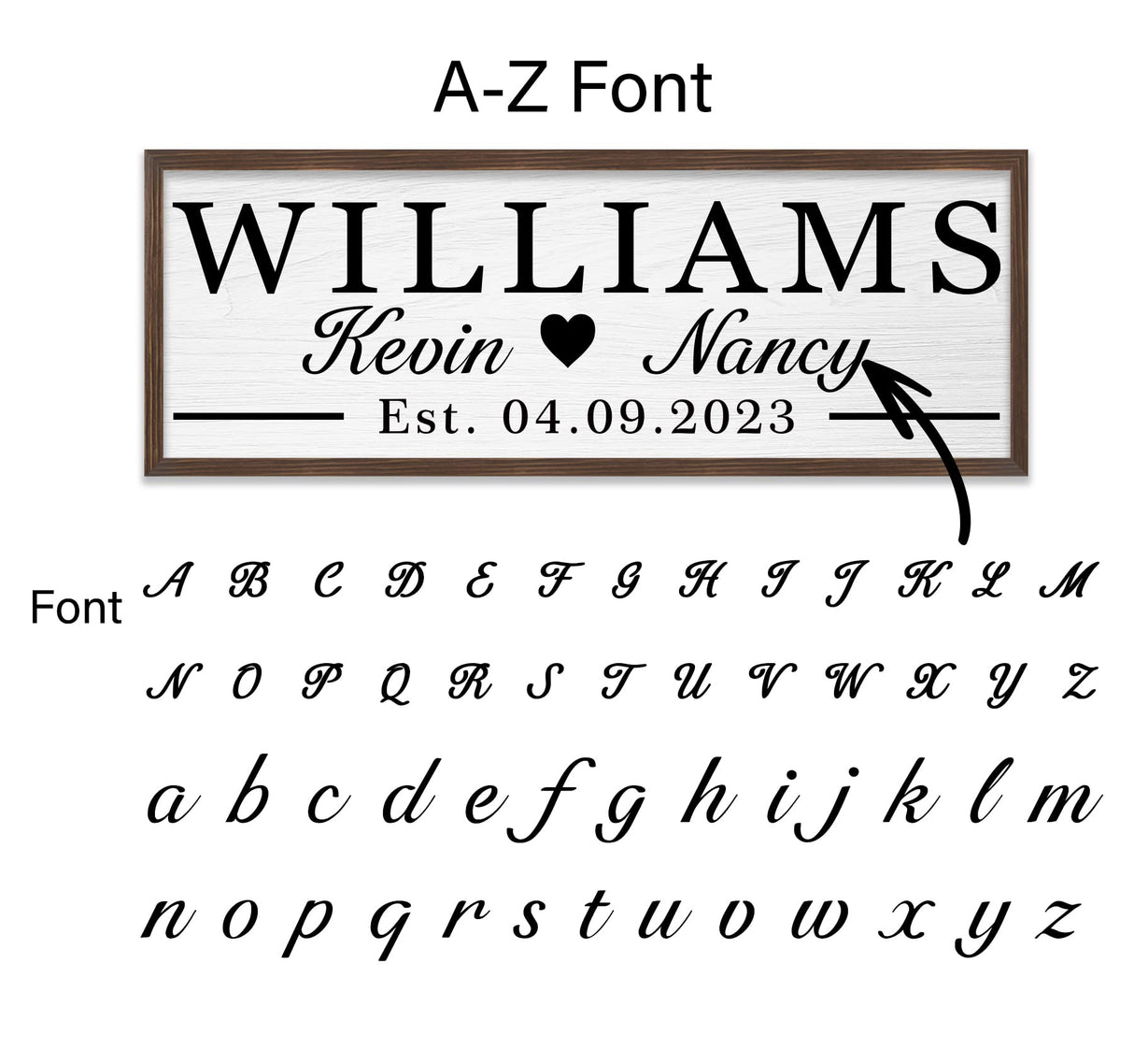 Last Name Signs for Home Personalized Bridal Shower Gift Personalized Wedding Gift Personalized Engagement Gifts Wood Wedding Sign Personalized YCHARTSIGN