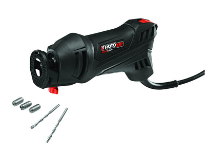 Rotozip SS355-10 5.5 Amp High Performance Spiral Saw Tool Kit with (3) Collects and (2) Bits, Compact & Lightweight - Ideal for Plunge Cuts, Freehand