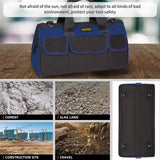 FASTECH 20 Inch Heavy Duty Tool Bag with Wide Mouth for Tool Storage,Carrier and Organizer,Tool Bag for Men/Women, Wide Mouth Tool Bag with Inside FASTECH