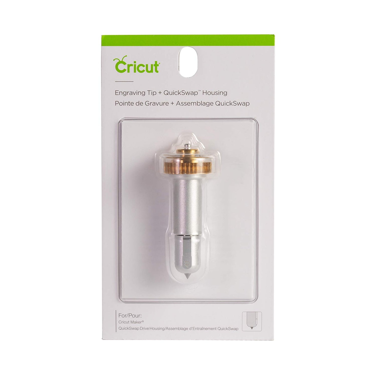 Cricut Engraving Tip + QuickSwap Housing, Premium Carbide Steel Engraving Tip, Inscribes Lasting Design on Glass, Metal & More, Compatible with Cricut