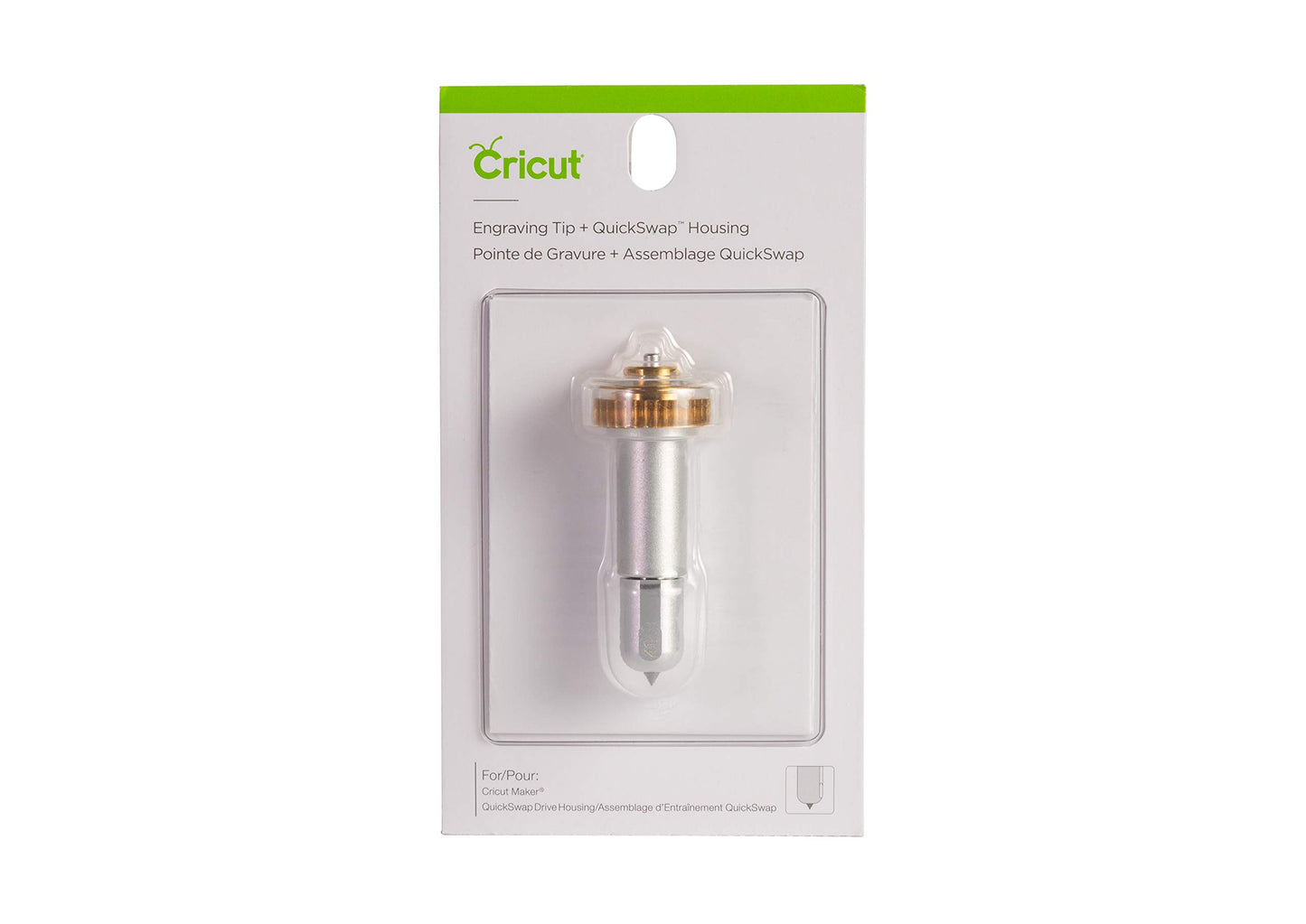 Cricut Engraving Tip + QuickSwap Housing, Premium Carbide Steel Engraving Tip, Inscribes Lasting Design on Glass, Metal & More, Compatible with