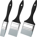 3 Pcs Silicone Epoxy Brushes Set Paint Brushes Set Reusable Flexible Silicone Brushes for Making Epoxy Glitter Tumblers Acrylic Oil Watercolor, Face Nezyo