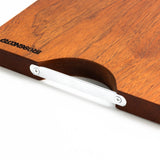 Brosisincorp Real Solid Sapele Wood Cutting Board One Piece No Glue Non Toxic All Whole Single Wood Butcher Block Thick Hard Wood Heavy Duty Edge Brosisincorp