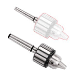 KingTool 4 Pcs Drill Chuck Set - 1/2-Inch Drill Chuck with Chuck Key with #1 (JT33-MT1) and #2 (JT33-MT2) Morse Taper Arbor - WoodArtSupply