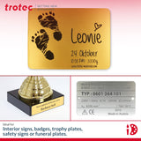 Trotec | Metallic Looking Acrylic Sheet | 8 Pcs | Brushed Silver/Black | 12"x12"x1/16" | Metallic Finish - Scratch Resistant for Laser Engraving & TROTEC