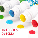 Ultimate Stationery Dot Markers | Bingo Daubers | Washable 6 Colors Dot Markers for Toddlers and Kids Dot Art. Toddler arts and crafts Ultimate Stationery