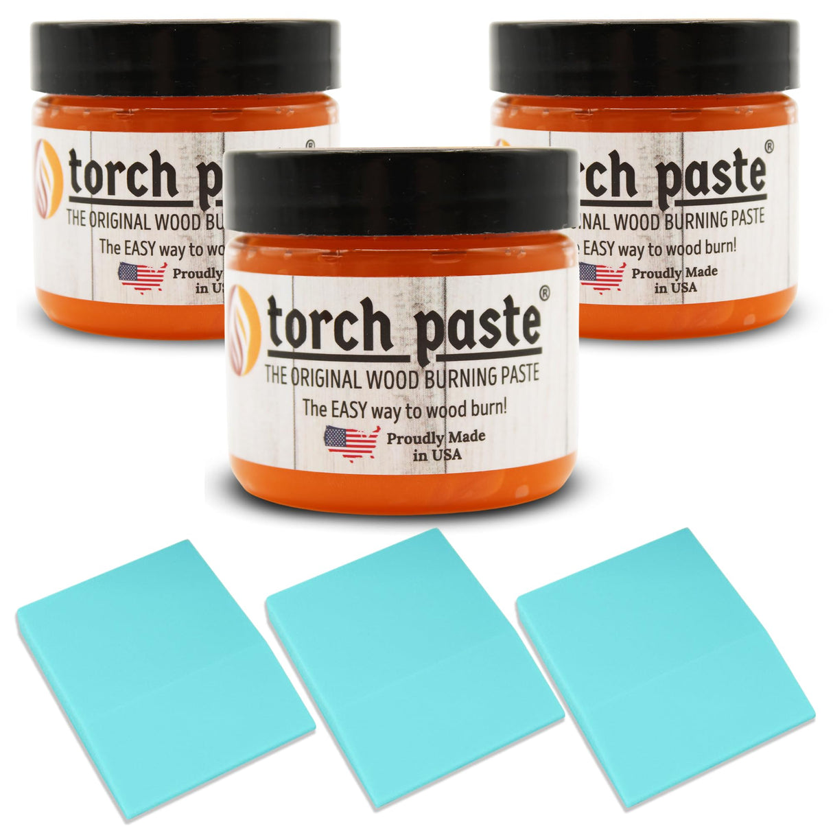 Torch Paste - The Original Wood Burning Paste | Made in USA Heat Activated Non-Toxic Paste for Crafting | Accurately & Easily Burn Designs on Wood, Torch Paste