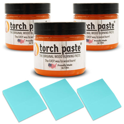 Torch Paste - The Original Wood Burning Paste | Made in USA Heat Activated Non-Toxic Paste for Crafting | Accurately & Easily Burn Designs on Wood,