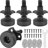 Heavy Duty Furniture Levelers 3/8''-16 Thread w/ T-Nut Kit Furniture Leveling Feet Adjustable Furniture Levelers for Sanchamy