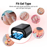 MelodySusie 36W Nail Lamp for Resin, Professional Gel Nail Polish Curing Lamp with 3 Timer Setting, Sliding Tray for Manicure Pedicure Resin, Black MelodySusie