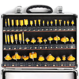 KOWOOD Router Bits Set of 40 Pieces, 1/4 Inch Shank, 40A Expert Router Bit Kit. KOWOOD