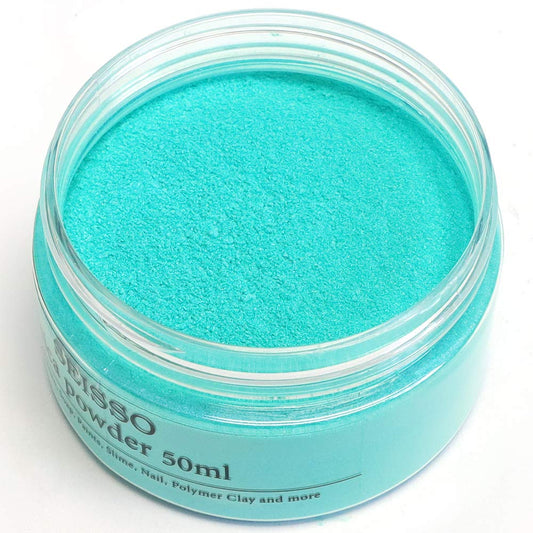 Turquoise Blue Mica Powder for Epoxy Resin 1.7 oz /50g Powdered Pigment for Soap Colorant Bath Bomb Dye, Cosmetic Grade for Lip Gloss, Acrylic Nails - WoodArtSupply