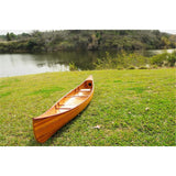 Wooden Canoe with Ribs Curved Bow, 12-Feet Wooden Boat USA