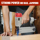 KEENTECH Pneumatic Brad Nailer, 18 GA, 3/8-Inch to 2-Inch Brad Nailer with 3000pcs Nails and Carrying Case, for Carpentry, DIY Project, Woodworking, KEENTECH