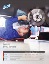 75130 Scott Single Rolls Blue Shop Towels Disposable 55 Sheets Pack 110 Total Paper Towels (2 PACK BUNDLE) Professional DIY Oil Absorbent Wipes 39.5 Ycm