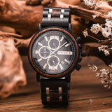 BOBO BIRD S18-1 Personalized Engraved Wood Watch Customized Wooden Watches for Husband Boyfriend Birthday Anniversary (Customized+Box) BOBO BIRD